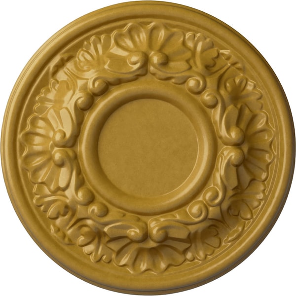 Ekena Millwork Odessa Ceiling Medallion (Fits Canopies up to 2 1/2"), 7 1/2"OD x 1 1/8"P, Iridescent Gold CM07ODIGS - main